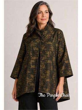 BRYN WALKER NWT Yael Memory Crunch Jacquard Jacket XL